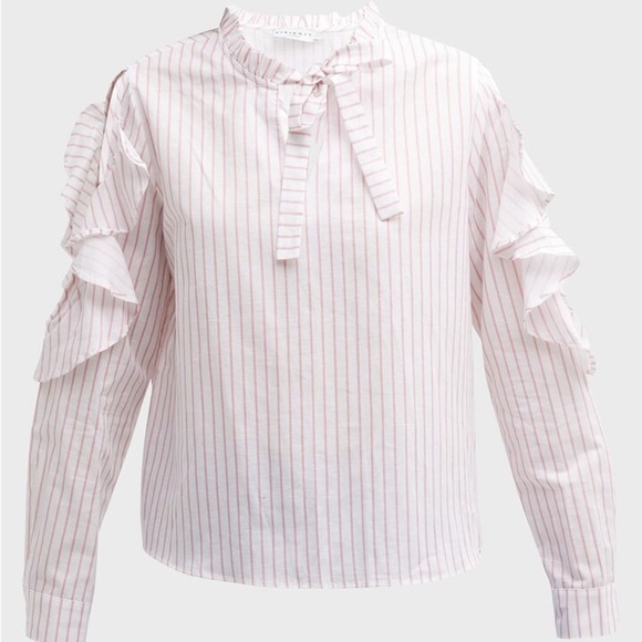NWT Harshman Indre Striped Cutout Blouse- 2x - Picture 1 of 6